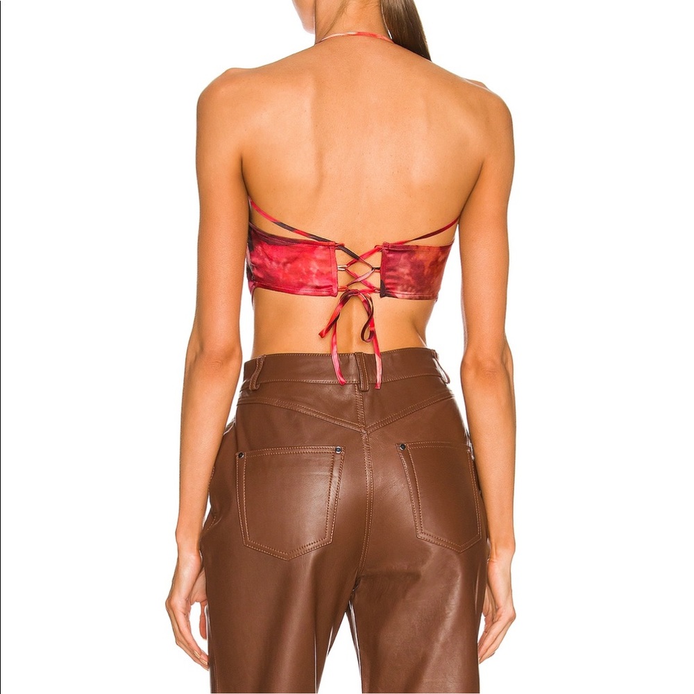 Kim Shui Red Scarf Top